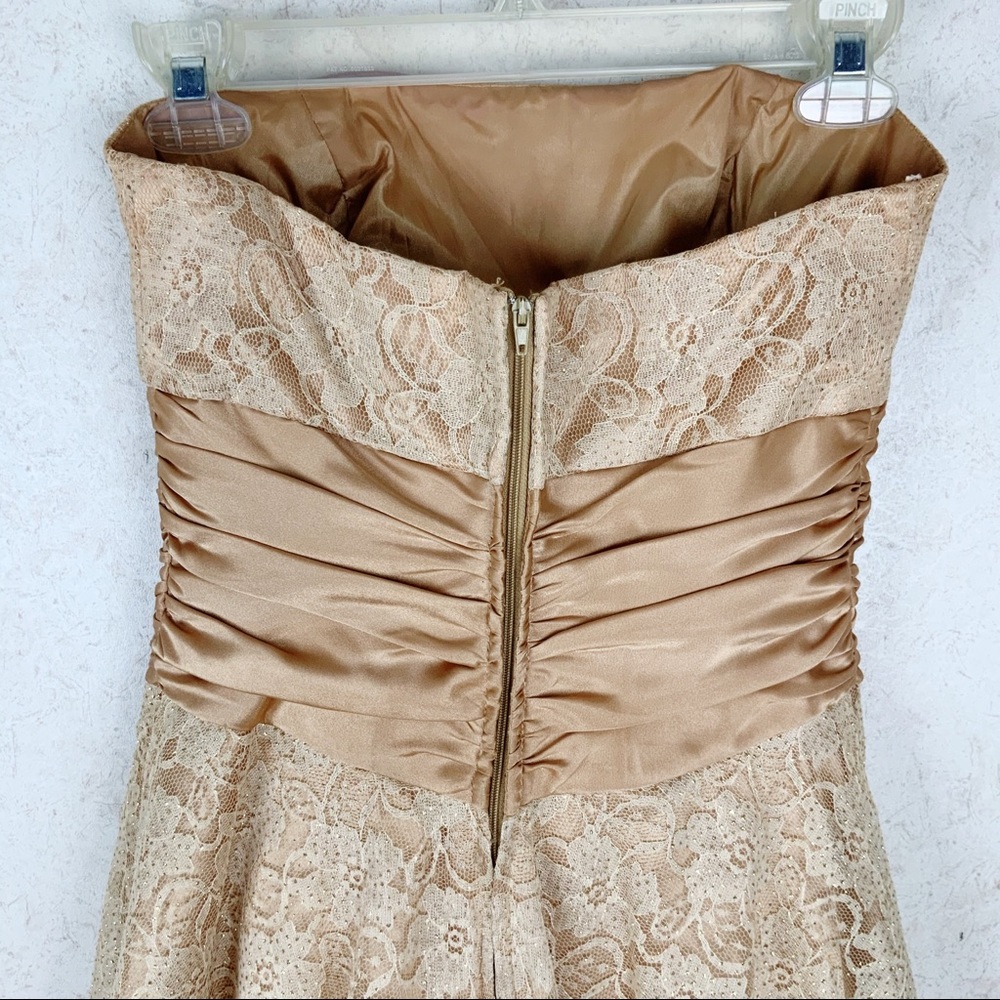 Vintage Masquerade lace formal cocktail dress - Picture 6 of 8